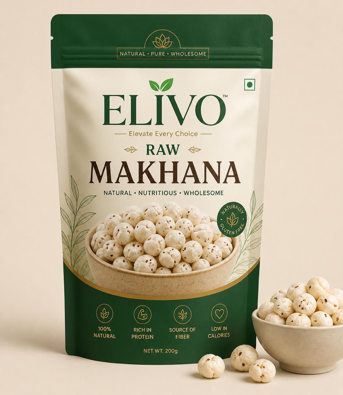 ELIVO Raw Makhana