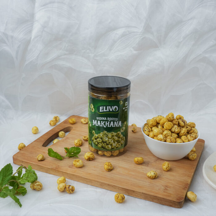 ELIVO Pudina Roasted Makhana | Mint Flavoured Healthy Fox Nuts - Image 7
